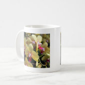 Gele orchideeën bloemen koffiemok (Voorkant links)