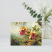 Gele orchideeën briefkaart (Staand voorkant)