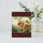 Gele orchideeën briefkaart (Staand voorkant)