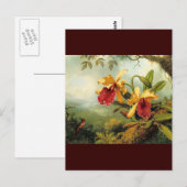 Gele orchideeën briefkaart (Voorkant / Achterkant)