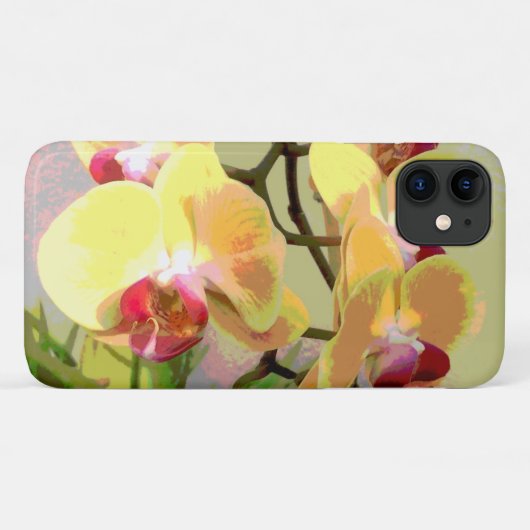 Gele orchideeën in de middagzon Case-Mate iPhone case (Achterkant (horizontaal))