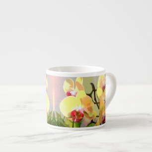 Gele Orchideeën in de namiddagzon Espresso Kop