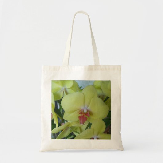 Gele orchideeën tote bag (Voorkant)