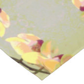 Gele orchideeënpatroon tafelkleed (Gekanteld)
