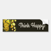 Gele Orchids Tropische Bloemen Bumpersticker (Voorkant)