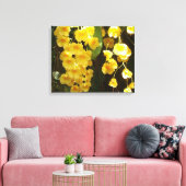 Gele Orchids Tropische Bloemen Canvas Afdruk (Insitu (Woonkamer))