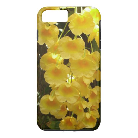 Gele Orchids Tropische Bloemen Case-Mate iPhone Case (Achterkant)