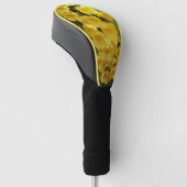 Gele Orchids Tropische Bloemen Golfheadcover (Schuin)