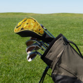 Gele Orchids Tropische Bloemen Golfheadcover (Insitu)