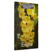 Gele Orchids Tropische Bloemen Klembord (Rechts)