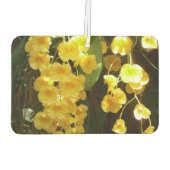 Gele Orchids Tropische Bloemen Luchtverfrisser (Achterkant)