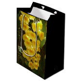 Gele Orchids Tropische Bloemen Medium Cadeauzakje (Voorkant Gekanteld)