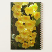 Gele Orchids Tropische Bloemen Planner (Achterkant)