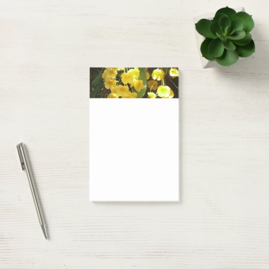 Gele Orchids Tropische Bloemen Post-it® Notes (Kantoor)