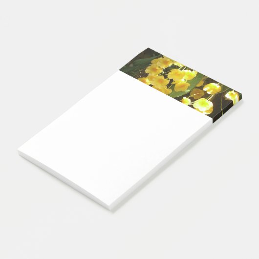Gele Orchids Tropische Bloemen Post-it® Notes (Schuin)