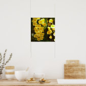 Gele Orchids Tropische Bloemen Poster (Keuken)