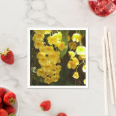 Gele Orchids Tropische Bloemen Servetten (Insitu)