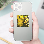 Gele Orchids Tropische Bloemen Sticker (Telefoon)