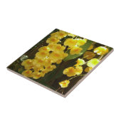 Gele Orchids Tropische Bloemen Tegeltje (Zijkant)