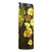 Gele Orchids Tropische Bloemen Thermosbeker (Geroteerd rechts)