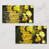 Gele Orchids Tropische Bloemen Visitekaartje (Voorkant / Achterkant)