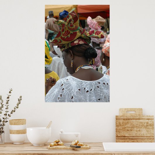 gele osogbo-poster poster (Keuken)