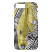  gele oude autotelefoon draagtas Case-Mate iPhone case (Achterkant)