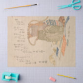 Gele oude brocade van beroemde beetjes van Shunman Tissuepapier (Craft)