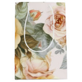 Gele Ouderwetse Rozen Medium Cadeauzakje (Voorkant)