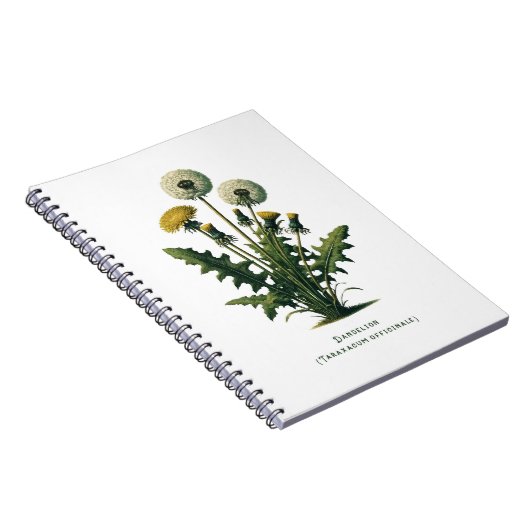 Gele Paardebloem Kruidenboek Notitieboek (Rechterzijde)