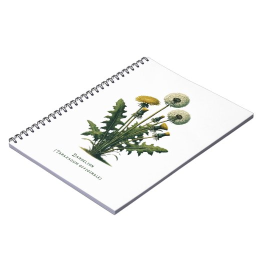 Gele Paardebloem Kruidenboek Notitieboek (Linkerzijde)