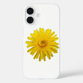 Gele Paardebloem – Uitsnede Foto Witte iPhone Case (Achterkant)