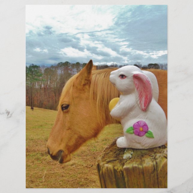 Gele paarden, lenteskonijn (Voorkant)