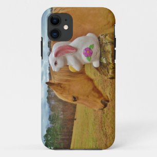 Gele paarden, lenteskonijn iPhone 11 hoesje