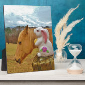 Gele paarden, lenteskonijn fotoplaat (Zijkant)