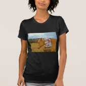 Gele paarden, lenteskonijn t-shirt (Voorkant)