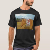Gele paarden, lenteskonijn t-shirt (Voorkant)
