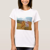 Gele paarden, lenteskonijn t-shirt (Voorkant)