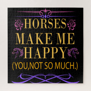 Gele paarden maken me gelukkig, maar je bent niet  legpuzzel