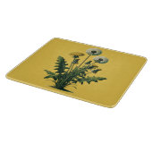 Gele  paardenbloem bloemen snijplank (Hoek)