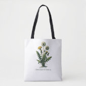 Gele  paardenbloem bloemen tote bag (Voorkant)