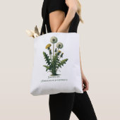 Gele  paardenbloem bloemen tote bag (Dichtbij)