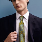 Gele Paardenbloem Droom: Victoriaans Era Floral Ma Stropdas