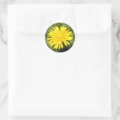 Gele paardenbloem natuur foto sticker (Tas)