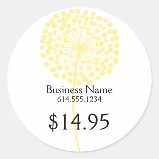 Gele paardenbloem Product Stickers (Voorkant)