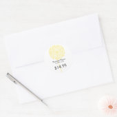 Gele paardenbloem Product Stickers (Envelop)