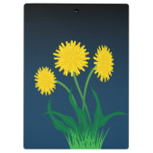 Gele Paardenbloemen Klembord (Achterkant)