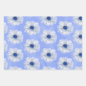 Gele Paarse en Blauwe Daisies Inpakpapier Vel (Voorkant 3)