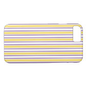 Gele, paarse en witte snoepjes strepen Case-Mate iPhone case (Achterkant (Horizontaal))