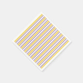 Gele, paarse en witte snoepjes strepen servet (Hoek)